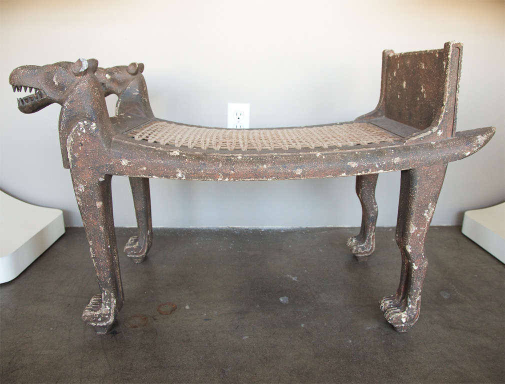 Egyptian Revival Bench at 1stDibs egyptian bench, egyptian revival